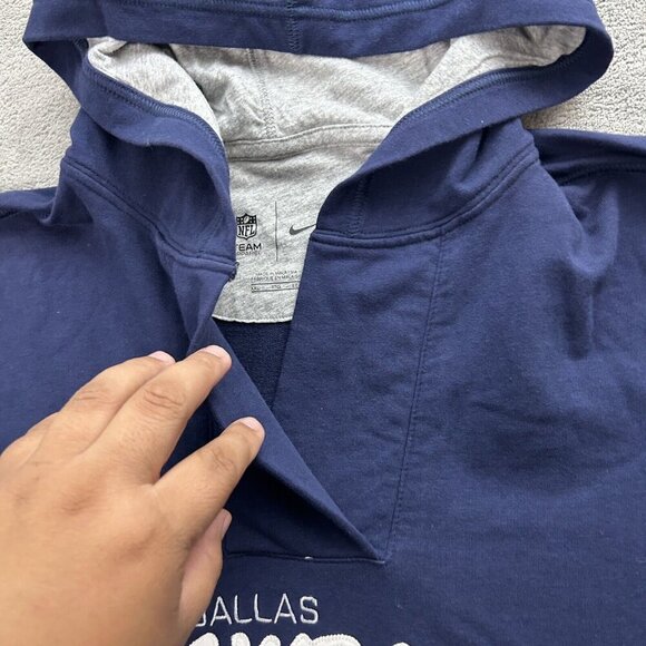 Nike Hoodie Women’s XXL Dallas Cowboys Pullover Sweatshirt Blue NFL Team Apparel - Picture 5 of 12